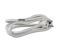 Cordon d'alimentation 2m 3x1,5mm² avec interrupteur pour appareils ménagers avec prise 2P+T 16A blanc