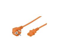 Cordon d'alimentation à angle Wentronic (Schuko à la norme IEC 320 C13) 5 m orange (Import Allemagne) Orange G