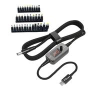 Cordon d'alimentation à Rapide DC5521, tensions réglables de 5V à 20V, pour Ordinateurs Portables, imprimantes, routeurs et appareils USB C