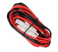 Cordon d'alimentation avec connecteur en T et double fusible, longueur 300 cm, 13,8 VDC 20 A max pour radios ICOM FT-7800R/7900/8900, compatible avec Kenwood, Yaesu, modèles