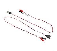 Cordon d'alimentation avec pince crocodile USB mâle/femelle pour ampoules et adaptateurs d'alimentation (mâle et femelle)