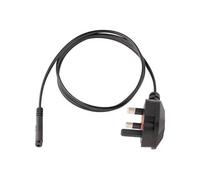 Cordon d'alimentation bipolaire BS1363 vers IEC 320 C7 de 1m pour PC portable - Câble secteur UK vers C7 - M/F - Noir - Câble d'alimentation - power