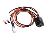 Cordon d'alimentation CC 12 AWG 4 broches avec fusible 30 A pour radios ICOM IC7000 IC7600 FT450 TS480 FT950, résistant à la température et câble d'alimentation ignifuge