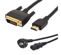 Cordon d'alimentation de 2M, 1.5M, adaptateur HDMI vers DVI, ne pas connecter au connecteur SCART ou VGA