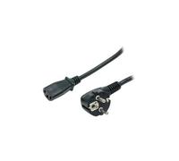 Cordon d'Alimentation de 2m, 18AWG, Schuko UE à C13 250V 10A - Câble d'alimentation - power IEC 60320 C13 pour power CEE 7/7 (M) - 1.8 m - noir -