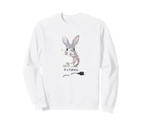 Cordon d'alimentation en Forme de Lapin avec Inscription « I Didn't do it » - Motif Amusant - Lettres Noires Sweatshirt