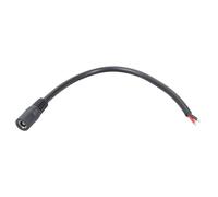 Cordon d'alimentation Femelle à extrémité Ouverte DC5525 avec Fil en Queue de Cochon 16 AWG pour systèmes solaires, Connexion de réparation de lumière LED, câble d'alimentation pour caméra de