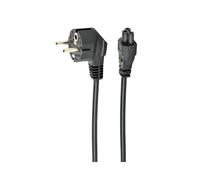 Cordon d'alimentation Gembird PC-186-ML12-1M, 1m, CEE7/7 vers Coupleur C5, VDE, CE, RoHS, Noir