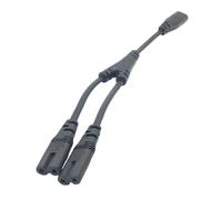 Cordon d'alimentation IEC320 vers C8 extra long pour le placement d'appareils home cinéma - Câble d'extension de 28 cm - Cordon d'extension d'alimentation isolé en PVC