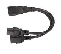 Cordon d'alimentation IEC320 Y - C15 Ignifuge et Résistant à la Chaleur - Répartiteur en Y étanche et Résistant à l'Usure - Cordon d'alimentation Isolant