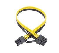 Cordon d'alimentation industriel PCIExpress 6 + 2 broches avec conducteurs en cuivre à faible résistance et large compatibilité avec cordon d'extension d'alimentation PCIe
