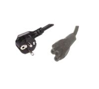 Cordon d'Alimentation MCL MC908-2M Noir 2.0m avec Terre - Connecteurs Portable M/F - Longueur 2 mètres