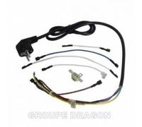 Cordon alim noir+fusible pour cuiseur vapeur