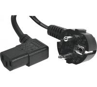 Cordon d'alimentation PC CEE7 / C13 coudé noir - 3,0 m