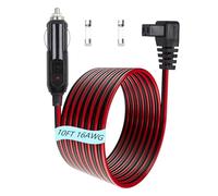 Cordon d'alimentation pour réfrigérateur de voiture 12 V/24 V, convient pour les congélateurs et réfrigérateurs portables Alpicool, Arb, Iceco, Setpower, Costway et Aspenora (3 m)
