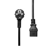 ProXtend - Câble d'alimentation - IEC 60320 C19 pour Type F (M) incliné - 250 V - 10 A - 50 cm - noir - Europe