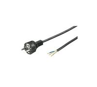 Cordon dalimentation (schuko à 3 fils conducteurs) 1,5 m noir goobay 51327