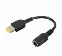 Cordon d'alimentation Secteur, Adaptateur Secteur pour Ordinateur Portable 7,9 X 5,5 Port Rond Femelle vers Port Carré avec Ligne de Conversion de Broche, pour Ordinateur Portable