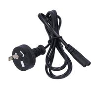 Cordon d'alimentation secteur haute performance, 1,2 mètre, supporte 2,5 A, connecteur IEC60320C13 et prise BS1363UK, régulé pour une efficacité