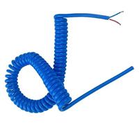 Cordon d'alimentation secteur spiralé à ressort flexible, câble d'alimentation en spirale à 3 conducteurs 15 AWG, noyau en cuivre pur, ressort de tension rétractable(Stretch 18 meter)