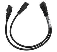 Cordon d'alimentation simple C14 vers double 5 15R C13 Cordon d'alimentation court Onduleur Serveur Câble adaptateur en Y pour PC Moniteur Imprimante