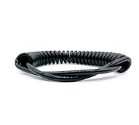 Cordon d'alimentation spiralé Flex Curly Spring Co Fil spiralé enroulé à 4 conducteurs rétractable, 1 mètre droit, 2,5 mètres, 24/20/18 AWG(20AWG)