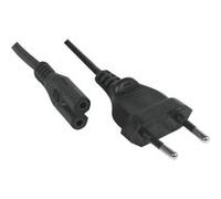 Cordon d'alimentation Temium secteur bipolaire 2 m Noir Noir G