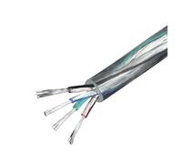 Cordon d'alimentation Transparent 8/10m 2 3 4 5 cœurs, 28/26/24/22/20/18/16awg, Isolation en PVC, câble cuivre étamé, Ligne de Fil Lumineux(4 Cores 8m,20AWG)