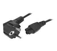 Cordon d'alimentation tripolaire PC CEE7 / C5 noir - 3,0 m