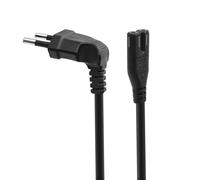 Cordon D'Alimentation Ue Pour Samsung Tv,Câble D'Alimentation Samsung À 90 Degrés Avec Prise D'Alimentation Ca Ue Coudée Pour Caméra D'Imprimante Ps4 Apple Tv.Black.1.5M