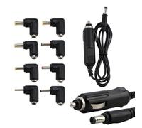 Cordon d'alimentation universel pour chargeur de voiture 12 V 2 A 5,5 x 2,1 mm vers prise allume-cigare CC pour lecteur DVD, GPS, haut-parleurs Bluetooth, masseur, tire-lait, appareil photo, lecteur
