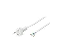 Cordon dalimentation wentronic (schuko à 3 fils conducteurs) blanc 1,5 m goobay 51328