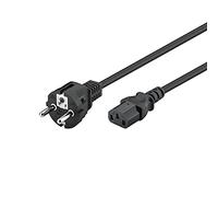 Cordon d'alimentation Wentronic (Schuko à CEI 320-C13) 1,5 m noir (Import Allemagne)