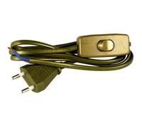 Cordon d'alimentation ZENITECH 1,5m avec interrupteur or