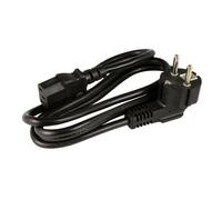 Cordon d'alimentation ZENITECH 2m pour bureautique avec prise 2P+T + fiche femelle C13
