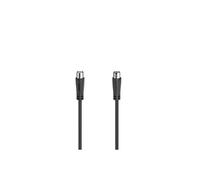 Hama Cordon d'antenne f. coax mâle–f. coax fem. 3,0 m 90 dB noir