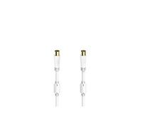 Cordon d'antenne, f . coax . mâle - f . coax . fem ., doré, 1,5 m, 100 dB