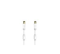 Cordon d'antenne, f . coax . mâle - f . coax . fem ., doré, 5,0 m, 100 dB