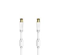 Cordon d'antenne, f. coax. mâle - f. coax. fem., doré, 7,5 m, 100 dB