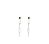 Cordon d'antenne, femelle . coax . male - femelle . coax . femelle ., doré, 3,0 m, 100 dB,