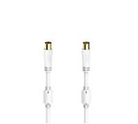Cordon d'antenne, f . coax . mâle - f . coax . fem ., doré, 1,5 m, 100 dB