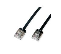 Cordon DataCenter U/FTP Cat.6A (Classe EA), LSOH, slim, pour chemins très courts, noir, 5 m