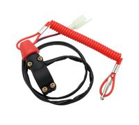 Cordon d'attache Universel pour Interrupteur d'arrêt de Moto, pour Guidon de 22mm, Scooter, ATV, Quad, Compatible avec Les Fournitures d'imprimante(Red Kill Switch)