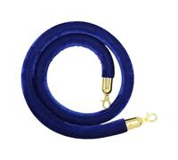 Cordon De Barrière Corde de poteau de barrière de contrôle des foules de 59 pouces, polyvalente avec mousquetons, accessoires for zones VIP luxueuses Corde De Guidage(Blue)