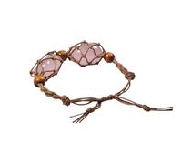 Cordon de bracelet, bracelets de rechange corde avec perles de pierres précieuses vides, cage de rechange pour bracelet de pendentif, maintien en réseau de de quartz pierre de fabrication