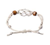 Cordon de bracelet en | Bracelets de rechange avec cages vides en de | perles de pierres précieuses | Cage de cordon réglable, bracelets en résille, cordon pour collier en pierre