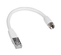 Cordon de brassage 1 embout coaxial et 1 embout RJ45 - longueur 0,3m