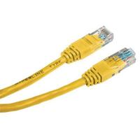 Cordon De Brassage Cat 5e Utp 1m - Jaune, Non Blindé, Cat. 5e Câbles De Raccordement, Au Réseau D'éléments Métalliques