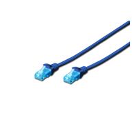 Cordon de brassage DIGITUS UTP cat. 5e 1m PVC bleu