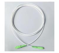 Cordon de Brassage Fibre Optique monomode SC/APC vers SC/APC de 3 mètres - Câble de branchement intérieur avec Gaine Blanche(300cm APC with Adapter)